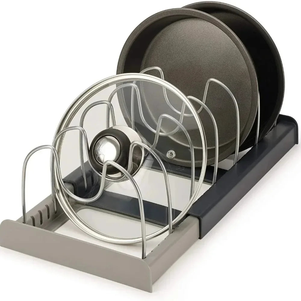 Range-Couvercles Télescopique 7 Compartiments – Organisateur Casseroles & Poêles