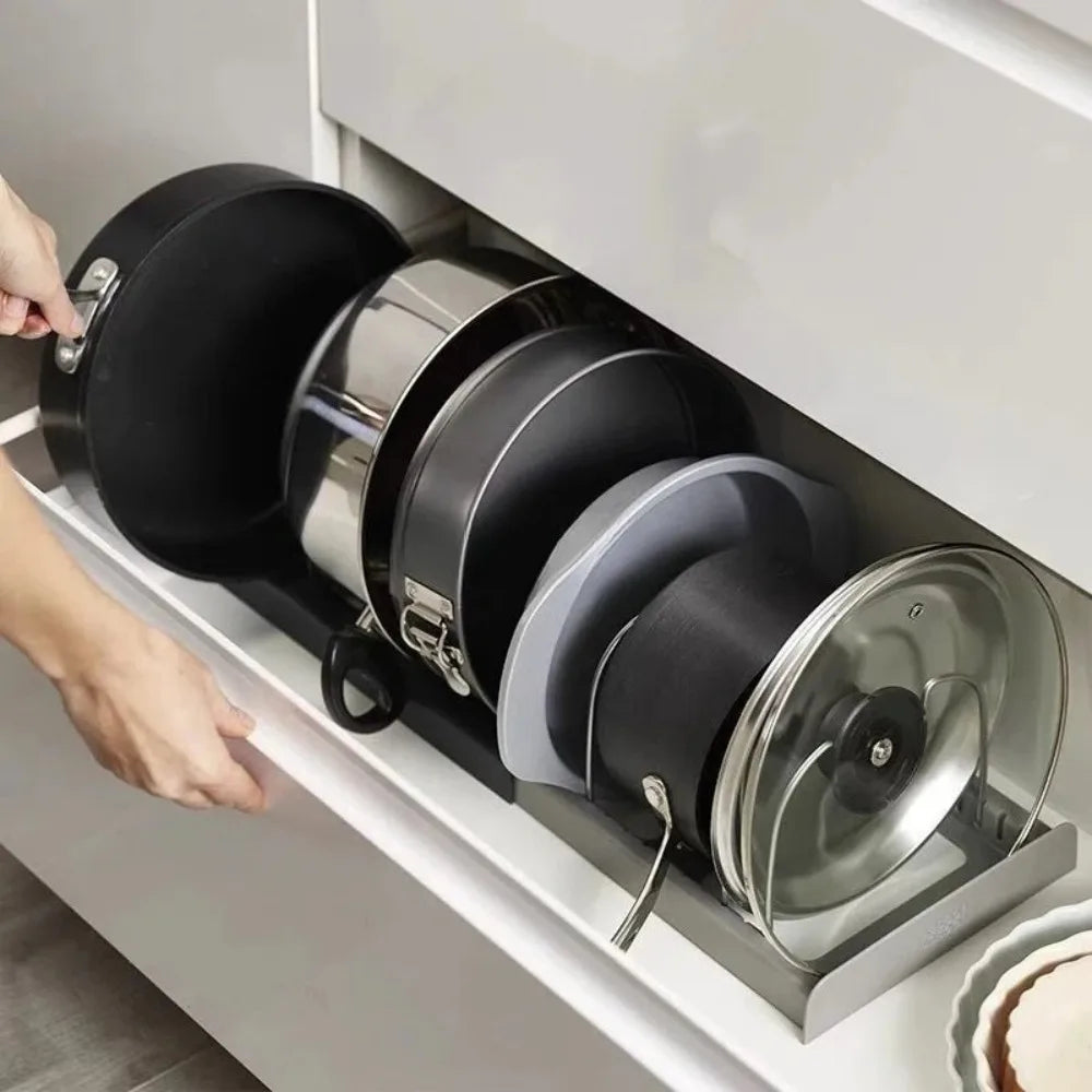 Range-Couvercles Télescopique 7 Compartiments – Organisateur Casseroles & Poêles