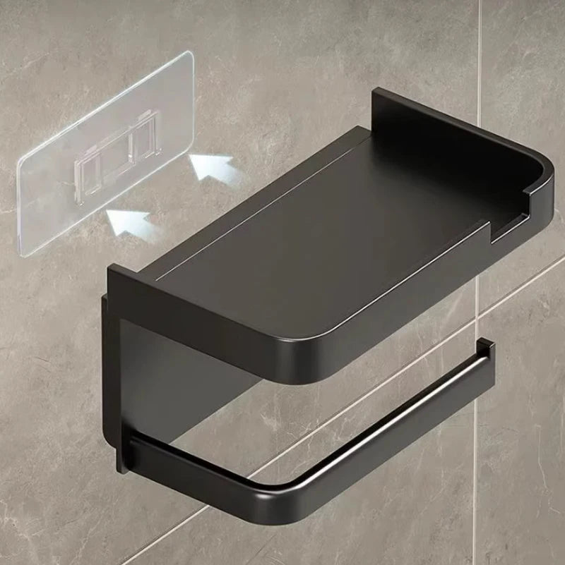 Dérouleur Papier Toilette Mural Adhésif – Rangement Salle de Bain