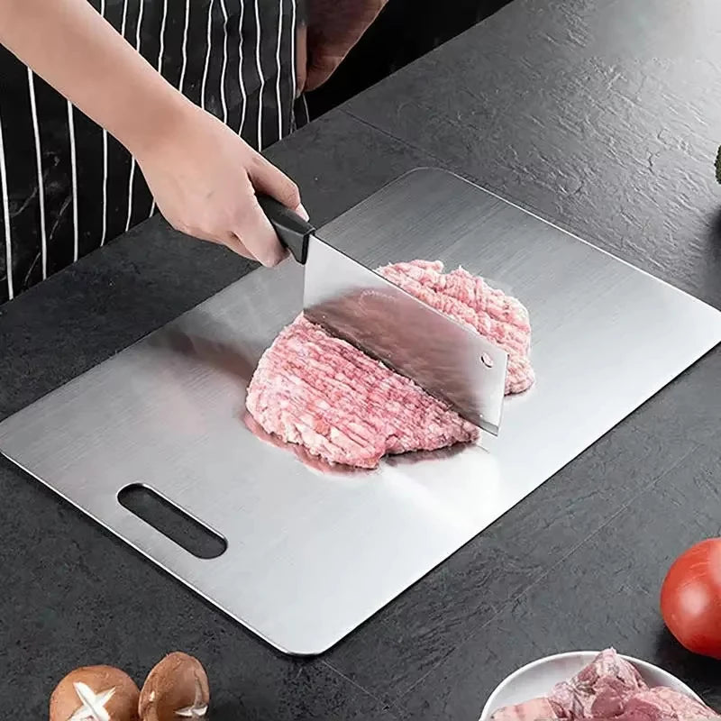Planche à Découper Inox 316 Double Face - Cuisine Pro | Antibactérien